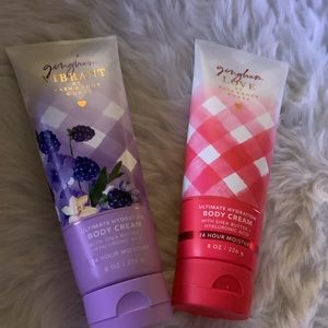 Bath and Body Works Gingham Love & Gingham Vibrant Body Cream set